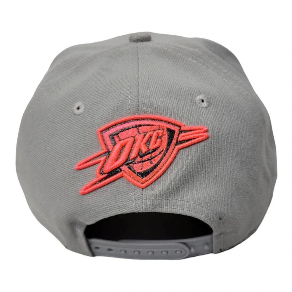 New Era Oklahoma City Thunder Kevin Durant #35 Hat Cap Gray Men's Snapback - Picture 4 of 6